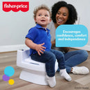 2-N-1 Potty Trainer with Flushing Sounds - White