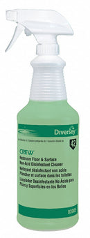 Diversey Clear Polyethylene Preprinted Trigger Spray Bottle, 32 oz., 1 EA - D03905