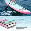 10 Feet Inflatable Stand Up Paddle Board With 3 Fins and Adjustable Paddle-S