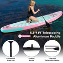 10 Feet Inflatable Stand Up Paddle Board With 3 Fins and Adjustable Paddle-S