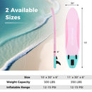 10 Feet Inflatable Stand Up Paddle Board With 3 Fins and Adjustable Paddle-S
