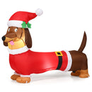 5 Feet Inflatable Christmas Dog With LED Lights