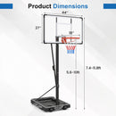 10 Feet Portable Basketball Hoop Outdoor for Adults