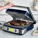 Indoor Ceramic Nonstick Multi Grill Griddle & Waffle Maker - Oxford Blue
