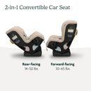 Rove Convertible Car Seat - 2-in-1 Rear Forward Facing -Almond Mélange