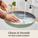 12" Ceramic Fry Pan with Lid - Silver
