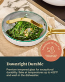 Glass Lid - 7" - Gold Hardware