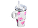 20 oz Stainless Steel H2.0 FlowState Quencher Tumbler - Frost Heart Gradient