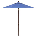 Push Button Tilt 7.5 ' Market Umbrella, Bronze Finish, Blue Sky Fabric