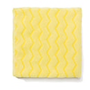 Rubbermaid Reusable Cleaning Cloths, Microfiber, 16 X 16, Yellow, 12/Carton - RCPQ610