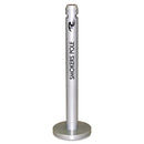 Rubbermaid Smoker'S Pole, Round, Steel, 0.9 Gal, Silver - RCPR1SM