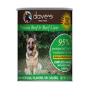 Dave's, Premium Meats Beef & Liver Recipe, Canned Dog Food, 12.5 oz