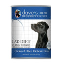 Dave's, Restricted Diet Bland, Chicken & Rice Recipe, Canned Dog Food, 13 oz