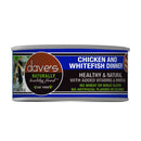 Dave's Naturally Healthy Grain Free Chicken & Whitefish Dinner, Canned Cat Food, 5.5 oz