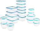 Plastic Storage Container Set - Clear