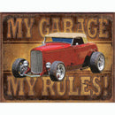 My Garage - ROD Metal Sign