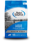 NutriSource Large Breed Grain-Free Chicken & Pea Dog Food, 30 lbs