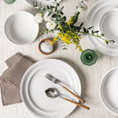 12-Piece Rimmed Glossy Porcelain Dinnerware Set