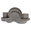 Options 16-piece Dinnerware Set - Dark Grey