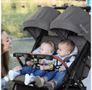 York Compact Side-By-Side Double Full Size Stroller - Cosmic Gray