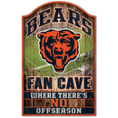 WinCraft, Chicago Bears "Fan Cave" Wooden Sign