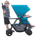 Sit Stand Double Stroller - Black