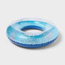 42" Glitter Ring Tube - Light Blue