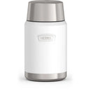 Food Storage Jar with Spoon - White