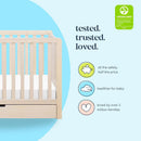 Colby 4-in-1 Convertible Crib with Trundle Drawer - Washed Natural