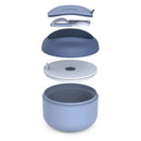 Insulated Leakproof Bowl with Collapsible Utensils - Slate