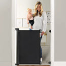 Retractable Baby Gate - Black