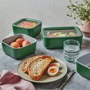 14-piece Glass Food Storage Set - Sage