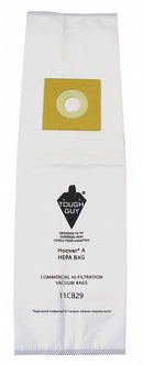 Tough Guy Vacuum Bag, Cloth, 5-Ply, HEPA Bag Filtration Type, For Vacuum Type Upright Vacuum - 11C829