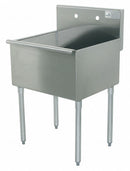 Advance Tabco Floor-Mount Utility Sink, 1 Bowl, Stainless, 24 inL x 27 1/2 inW x 39 inH - 4-41-24