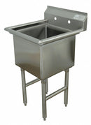 Advance Tabco Stainless Steel Scullery Sink, Without Faucet, 16 Gauge, Floor Mounting Type - FC-1-1818-X