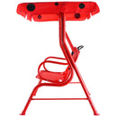 2 Person Kids Patio Swing Porch Bench With Canopy