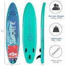 10 Feet Inflatable Stand Up Paddle Board With Backpack Leash Aluminum Paddle-M