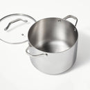 8qt Stainless Steel Tall Stock Pot Silver - ™