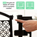 Extra Tall Decor Safety Gate - Gray