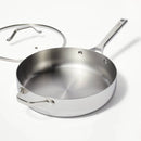 5qt Stainless Steel Sauté Pan - Silver
