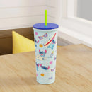 Disney Stitch 24oz Stainless Steel Vacuum Insulated Straw Tumbler