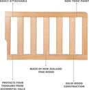 Universal Convertible Crib Toddler Guard Rail 21x13x13 Inch - Natural