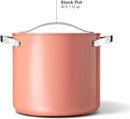 12 Qt Nonstick Ceramic Pot with Lid - Perracotta