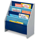 Delta Children Sling Book Rack Bookshelf for Kids'- Gray/Blue