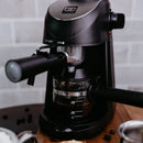 4-Shot Espresso, Cappuccino, and Latte Maker - Black