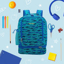 2-in-1 17" Backpack & Insulated Lunch Bag - Shark