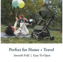 Compact Airplane Travel Stroller - Crocodile Green