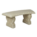 Small Curved Stone Bench Set