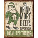 Drink More Beer Metal Sign
