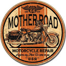 Mother Road Repair Tin Sign